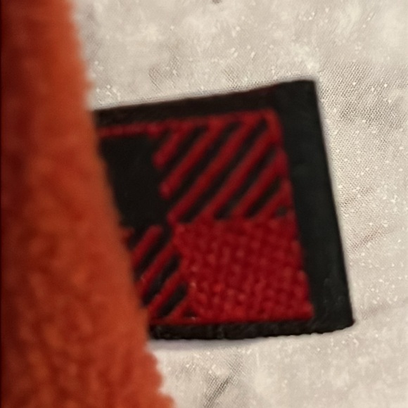 Women's Woolrich Vintage Fleece Vest Size‎ XL Rust/Orange Zip Up Firefly - Picture 6 of 6